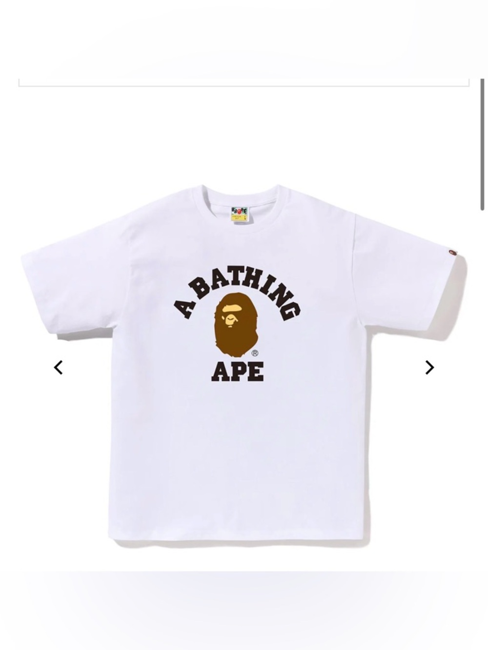A Bathing Ape Bape College Tee